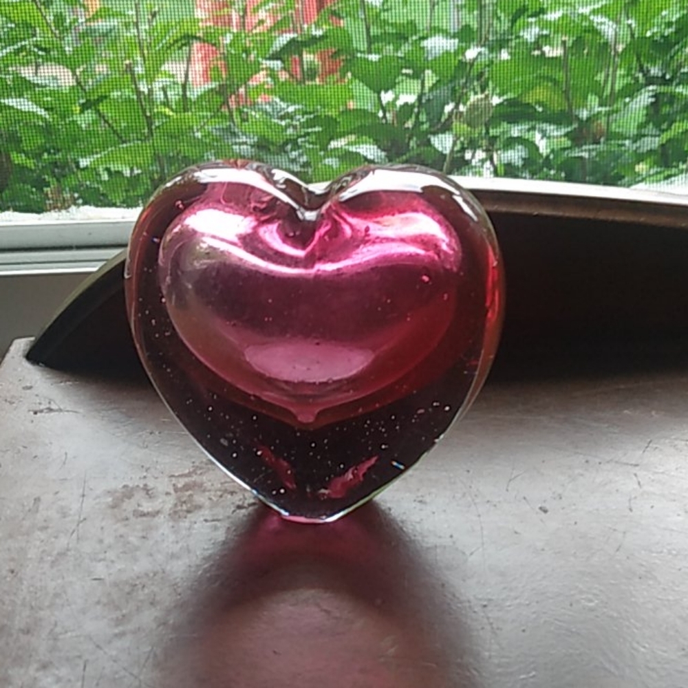 Blown glass  flower vase